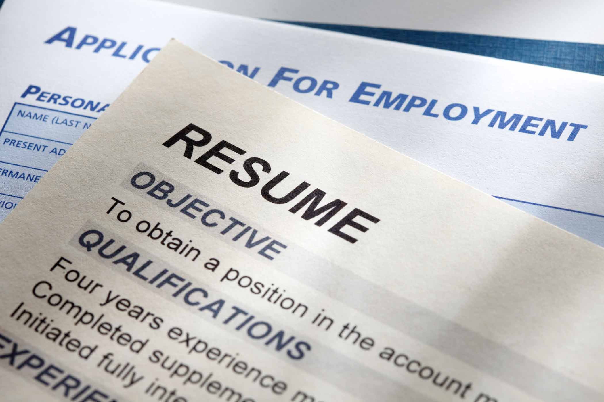 Employment resume write